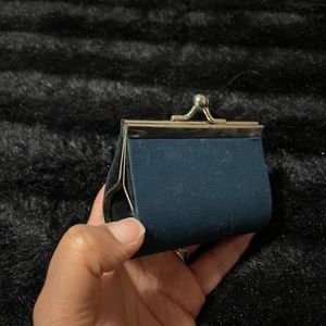 Navy blue coin purse